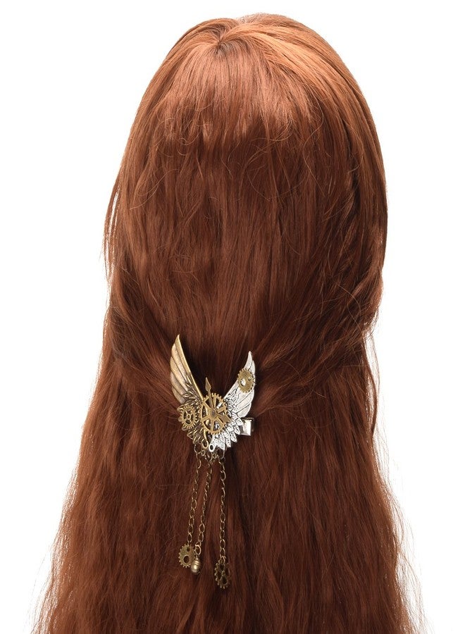 BLESSUME Vintage Steampunk Hair Clip Punk Gothic Headwear (Style 3) - Image 1