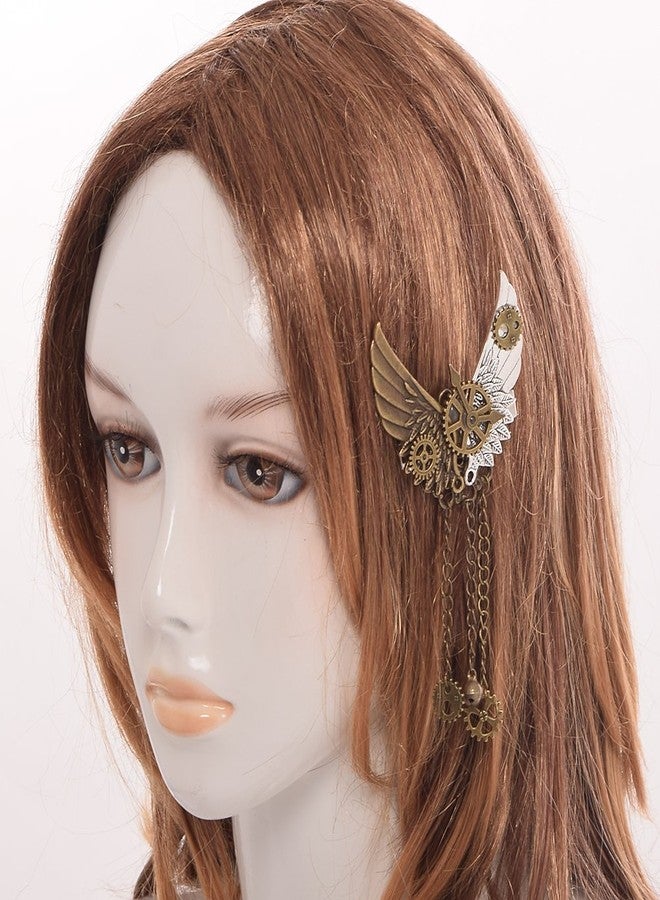 BLESSUME Vintage Steampunk Hair Clip Punk Gothic Headwear (Style 3) - Image 4