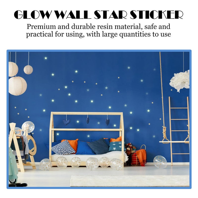 Glow In The Dark Star Stickers 500 Pieces Luminous Wall Decals For Bedroom Ceiling Nursery Decor - Image 4