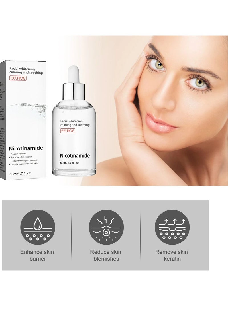 EELHOE Niacinamide Facial Essence, Whitening Pimple Treatment Hyaluronic Acid Serum, Anti Wrinkle And Anti Aging Face Serum For Pimple, Acne And Pore Shrinking, (1pc, 5oml) - Image 3