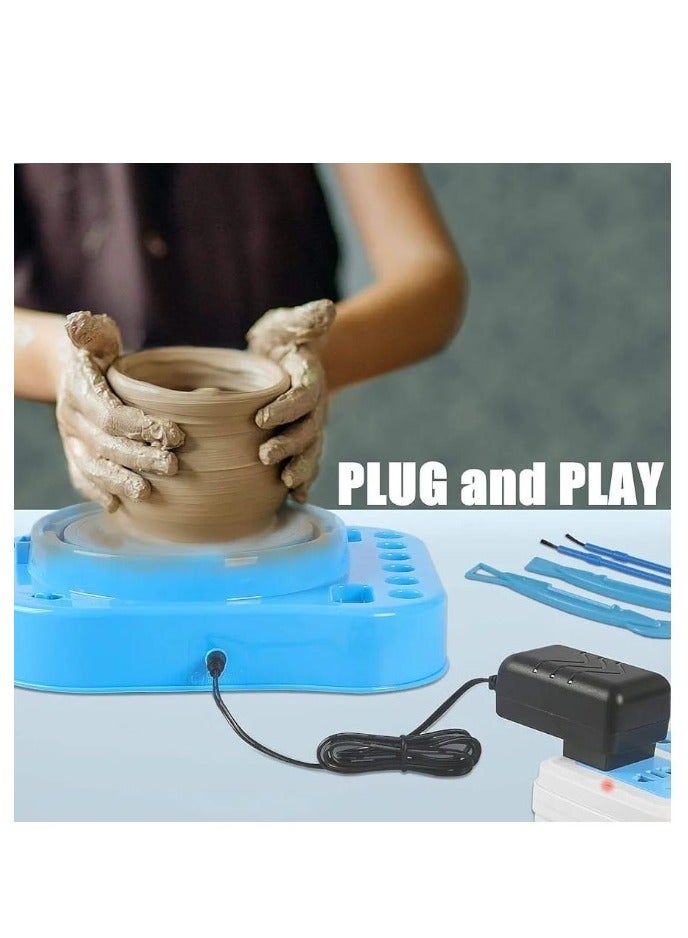 Toy Box Ceramic Machine with Clay Pottery Wheels Workshop Educational Toy for Kids  - Image 2
