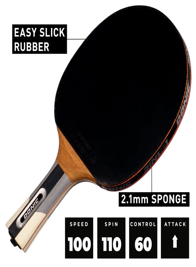 Schildkröt Donic Schildkrot Child Waldner 900 Wooden Table Tennis Bat ( Black/Red, 87 grams, Attacking ) - Image 3