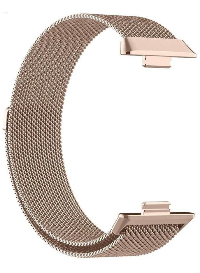 Huawei Watch Fit 3 Stainless Steel Replacement Strap Metal Mesh with Magnetic Closure Watch Strap for Men and Women Bracelets - Image 1