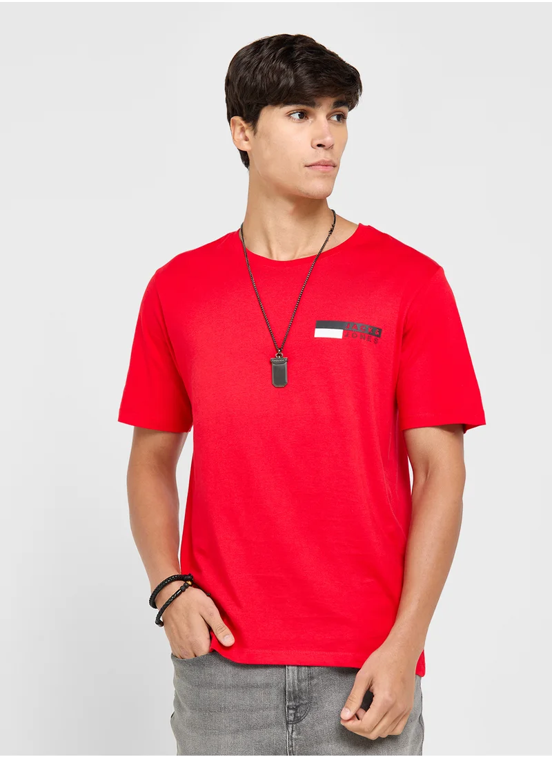 JACK & JONES Graphic Print Crew Neck T-Shirt