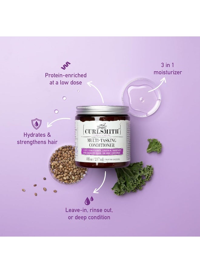 CURLSMITH - Multi-Tasking Conditioner, 3 in 1 Conditioner with Proteins, for Damaged Hair (8 fl oz) - Image 4