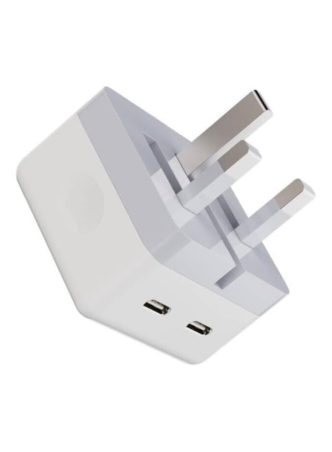 JSBazar Dual port 50W Charger USB C Charger Foldable, USB C Charger 50W PD Fast Type C Plug Compatible with iPhone 14/14 Pro/14 Pro Max/13/12/SE 3, iPad Mini 6, iPad Air 5, Galaxy S22/S21, Pixel 7/6, etc - Image 3