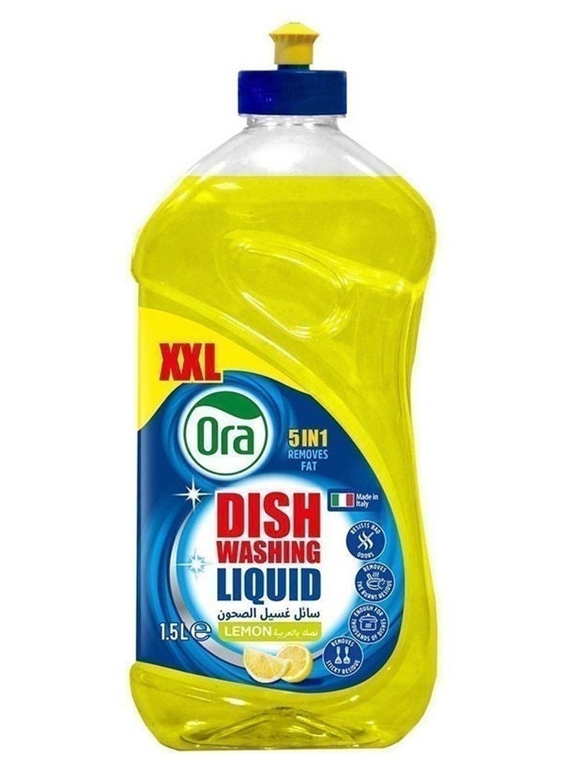 Ora Lemon Scent Dish Washing Liquid 1.5L