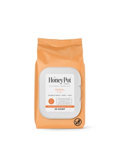 the Honey Pot company The Honey Pot Company - Feminine Wipes - Daily PH Balancing, Fragrance & Sulfate Free Wipes for Intimate Parts, Body, or Face - Hygiene Products - Normal 30 ct 