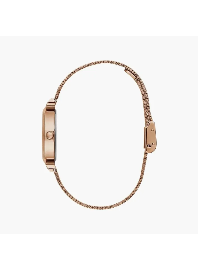 جس Rose Gold Analog Watch for Women