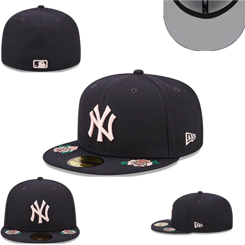 New Dense Embroidery Hat Lany Team Flat-Brim Baseball Cap American Hip-Hop Reversible Baseball League Team Cap - Image 1