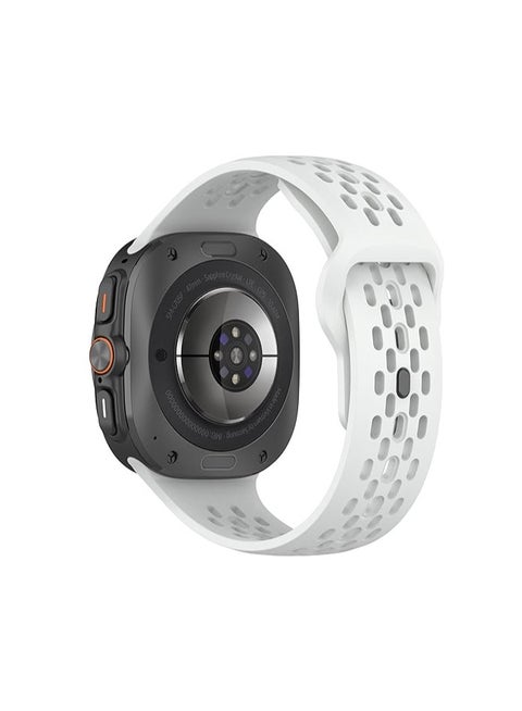 Silicone Watch Band for Samsung Galaxy Watch Ultra 47mm, Soft Breathable Replacement Strap for Galaxy Watch Ultra 47mm, Waterproof Wristband Smartwatch Accessories