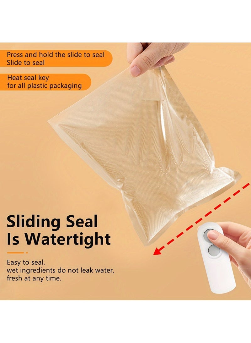 2-in-1 Rechargeable Mini Snack Bag Sealer, USB Powered Heat Seal & Cut, 16W Lithium Battery, 300mAh, Plastic, Compact Food Storage, Long-Lasting Freshness  - Image 5