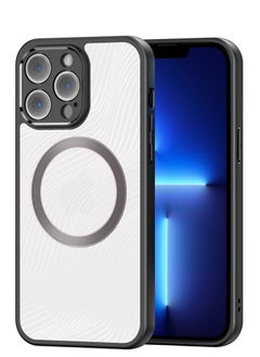 DUX DUCIS Aimo Cover for the iPhone 13 Pro Max mobile phone, compatible with MagSafe, a slim, transparent matte cover made of TPU, polycarbonate, polypropylene, silicone - black