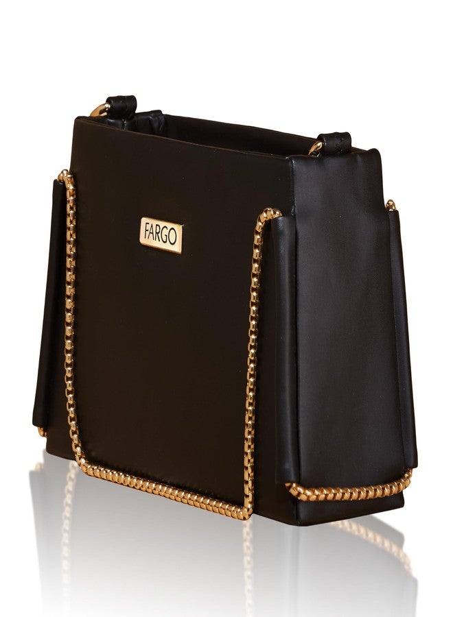 Fargo PU Women's Bucket Sling Bag (Black) - Image 1