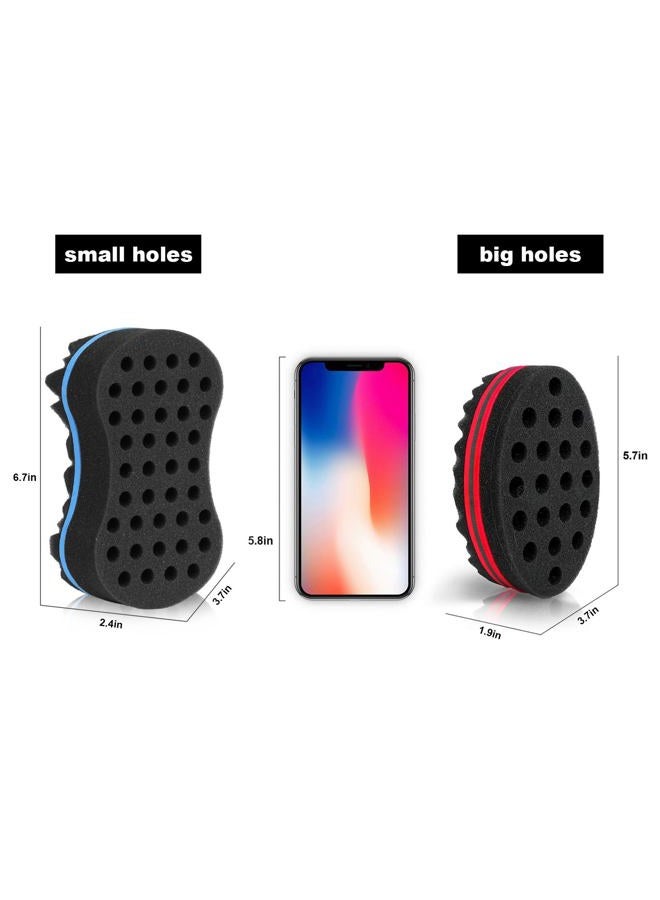Supaze 2pcs Hair Sponge Twist Comb, Hair Sponges for Men Curls and Natural Hair Women, Sponge Brush for Hair, Twist Brush and Curl Comb, Hair Twist Tool - Image 4