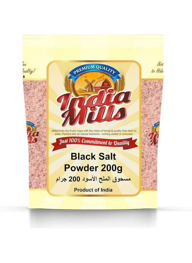 INDIA MILLS Black Salt Powder, 200 gm