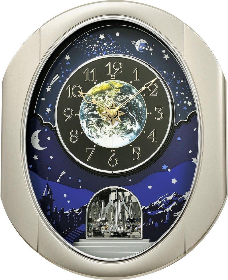 Rhythm Clocks Rhythm Clocks Peaceful Cosmos II Magic Motion Clock  - Image 1