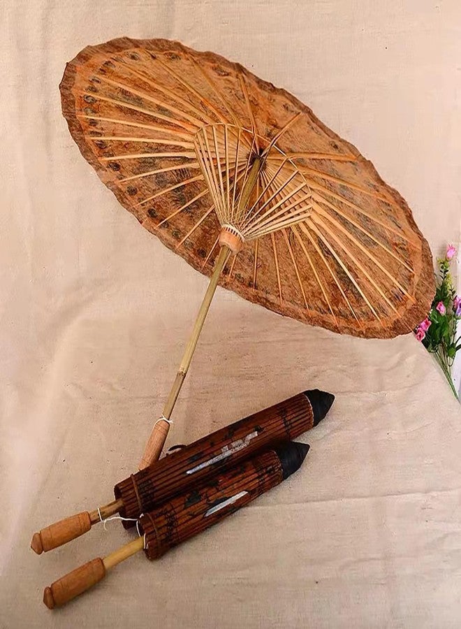 Bestage 33.5" Chinese Japanese Handmade Oil Paper Umbrellas Parasol,Thai Asian Fairy Crane Painted Decoration Umbrellas for Parties Photography Costumes and Other Events - Image 3