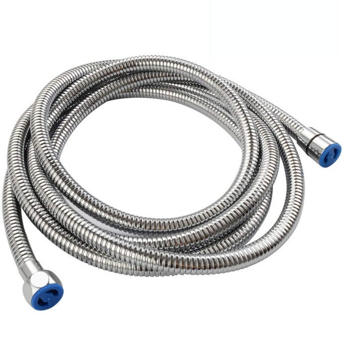 EXTRA LONG HAND SHOWER HOSE 118 STAINLESS STEEL FLEXIBLE SHOWER EXTENSION HOSE REPLACEMENT 12 IPS NO TANGLES CHROME