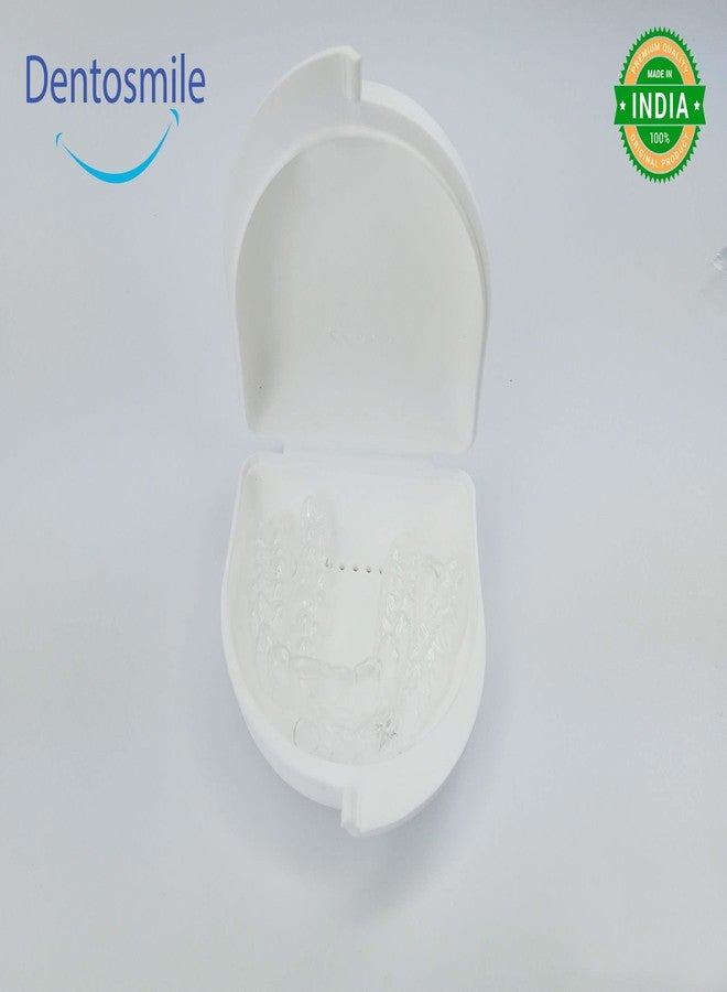 Dentosmile Dental Orthodontic Retainer/Aligner Case/Box/Mouth Guard and Denture Storage in White Colour - Image 5