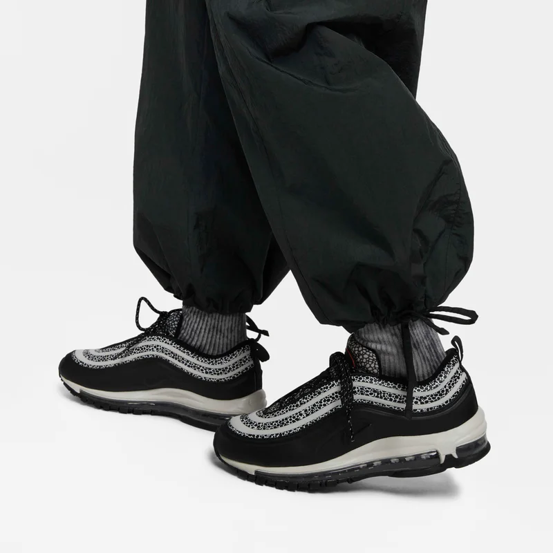 Nike black Women's Oversized High-Waisted Woven Pants for Women | Best Price UAE