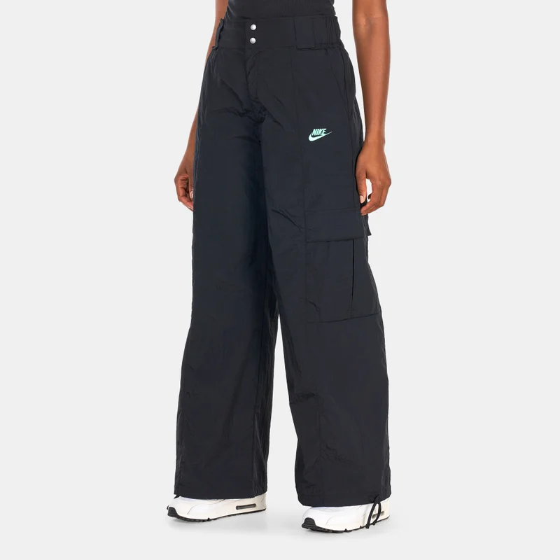 Women's Oversized High-Waisted Woven Pants