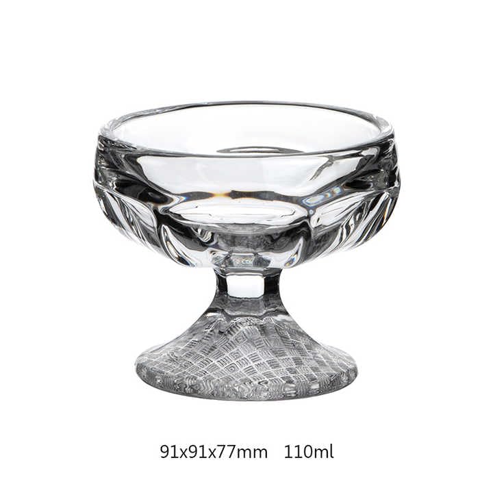 BLISS START Glass Dessert Bowls Set of 2 Crystal Glass Bowls for Ice Cream Fruit Pudding Snack Cereal Nuts Premium Glass Serving Dishes Mini Trifle Bowl - Image 4