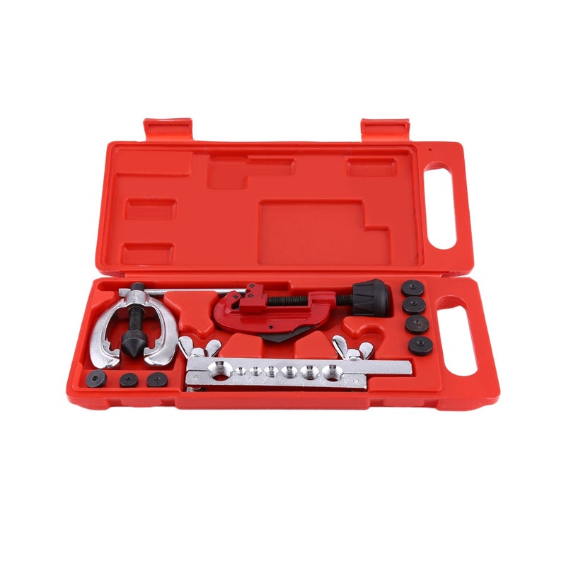 Pipe Flaring Kit: Heavy Duty Steel Construction - Easy To Operate Tube Flaring Tool for Automotive Repair, Diy Auto Mechanics, Copper & Aluminum Tube Maintenance - Image 2