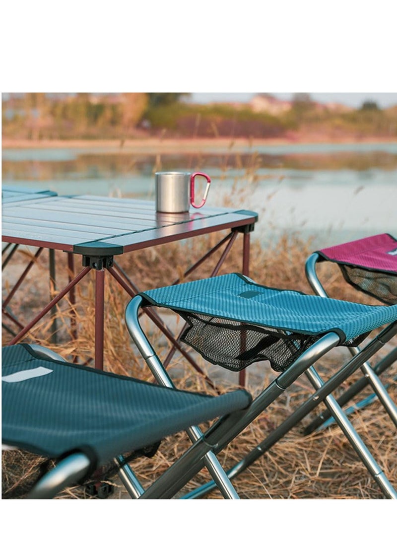 Excefore Portable Camping Stool, Camping Fishing Stool, Supports Up Large Size Lightweight Stool, Suitable for Adults Fishing Hiking Gardening and Beach with Carry Bag (Grey） - Image 2