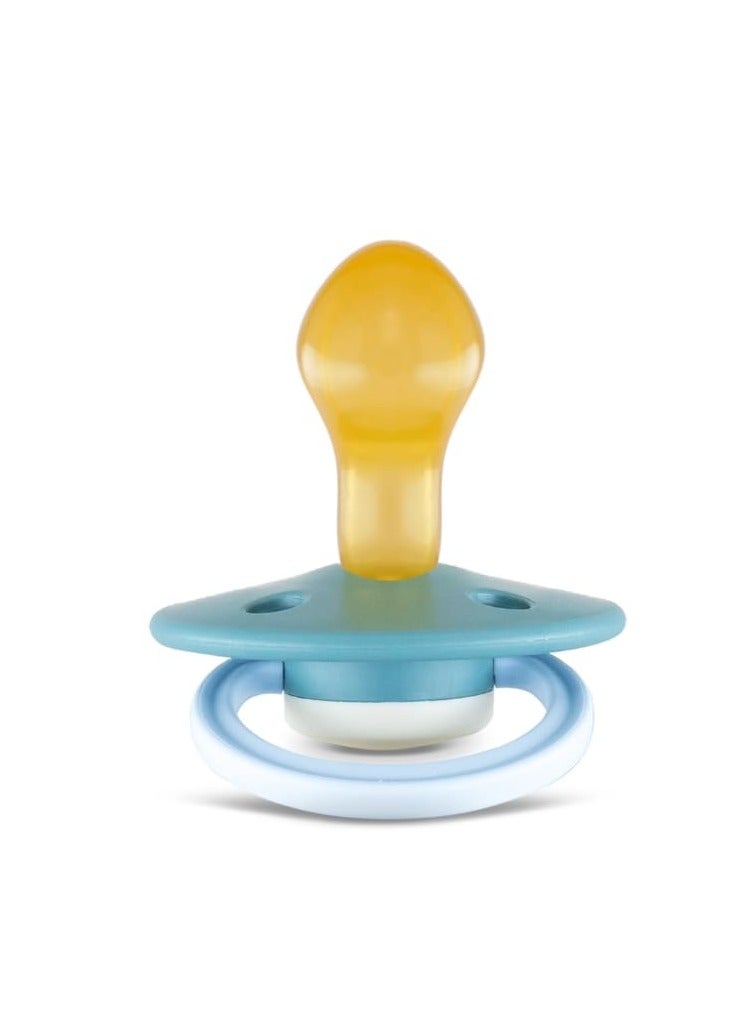 Rebael Fashion Natural Rubber Round Pacifier Size 2 - Baby 6M+ (1-pack) - Rainy Pearly Elephant - Image 2