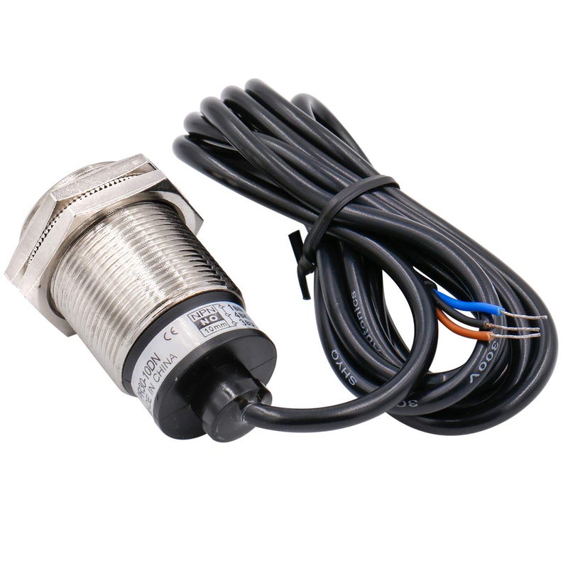 Heschen M30 Inductive Approach Proximity Sensor Switch, PR30-10DN, Cylindrical Type, Detector Distance 10mm, DC12-24V, Shield Type, 3-Wire, NPN NO(Normally Open) - Image 2