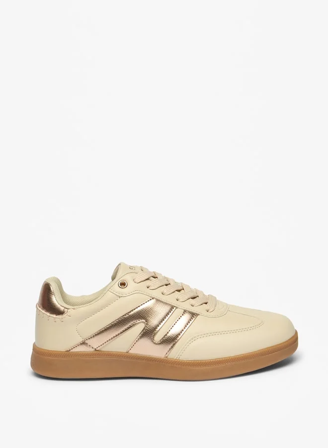 Celeste Women's Panelled Lace-Up Low-Ankle Sneakers