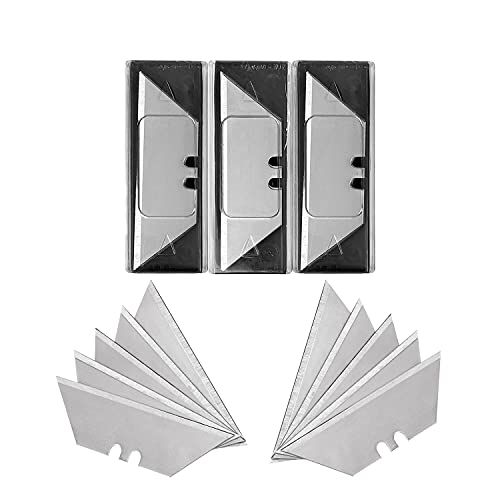 Vickay 30 Pack Utility Knife Blades, SK5 Steel Heavy Duty Box Cutter Replacement Blades with Plastic Case, Standard Size Razor Blades for Most Standard Utility Knives - Image 1
