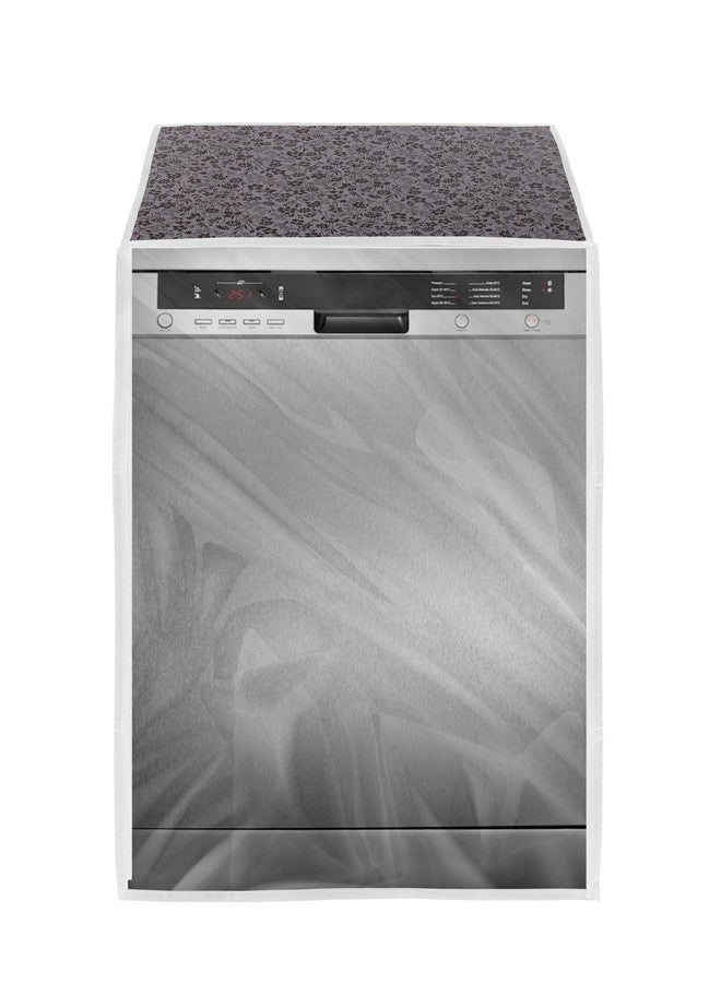 Classic Classic Dishwasher Cover Suitable for Siemens of 12, 13, 14, 15 Place Setting (63X63X81CMS, Black & Grey)  - Image 5