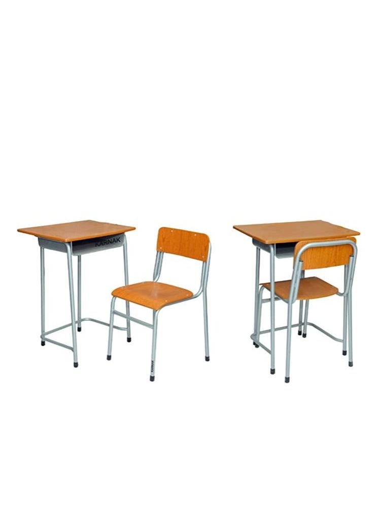 KARNAK - Karnak Multifunctional Kids Study Table & Desk Ergonomic Height Adjustable Desk Chair Combination Desktop with Storage Space Book-Shelfs Compartment Lunch Box Stationery KST23 - Image 1