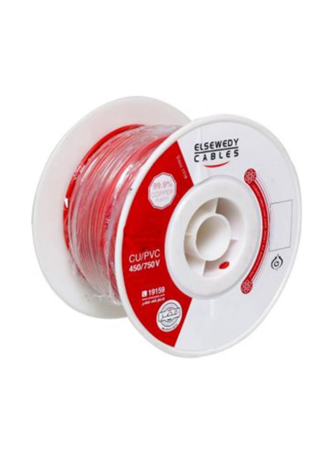 ELSEWEDY ELECTRIC EL SEWEDY Copper Wire Roll, Red, 1 mm², (100 meters)