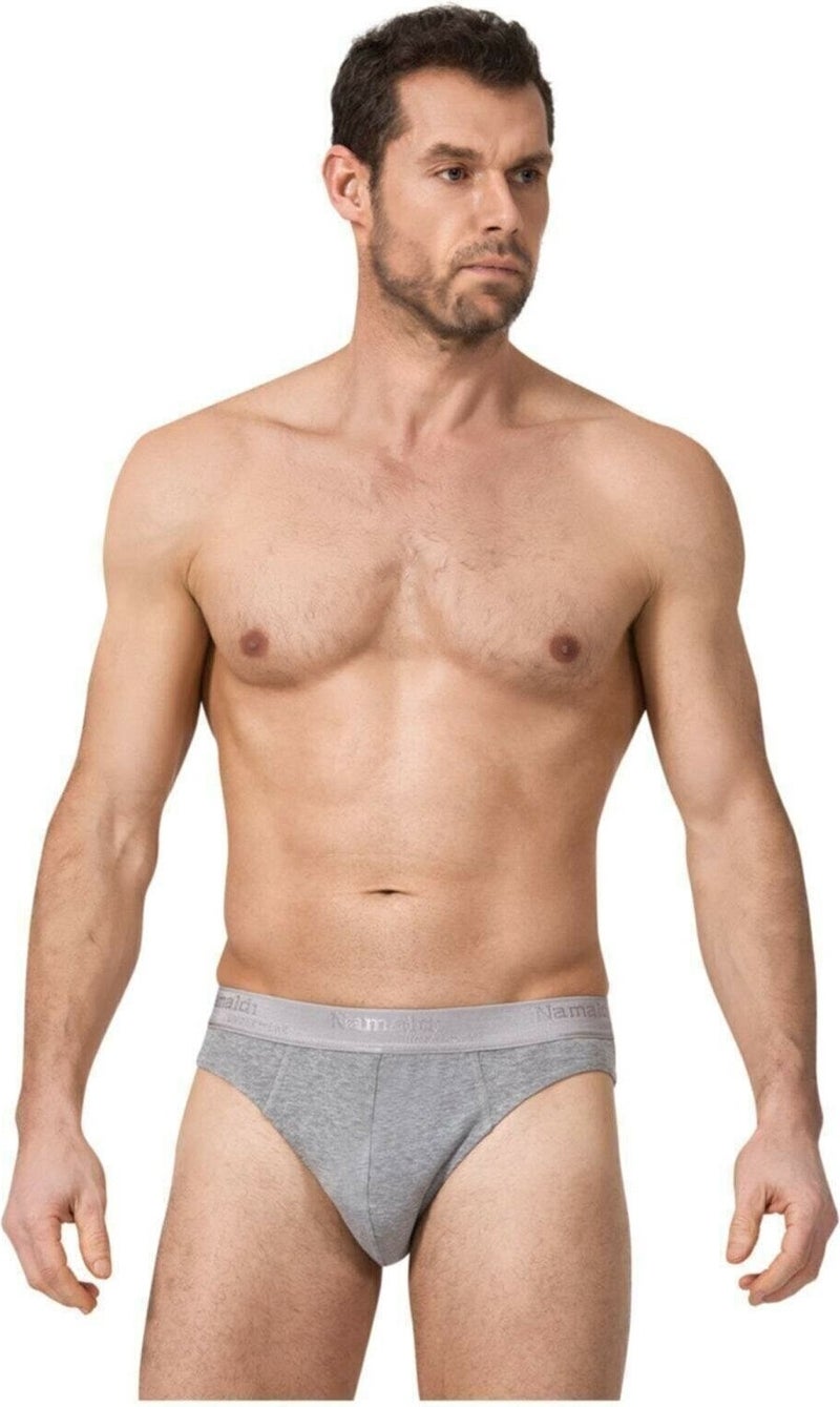 Namaldı 3 Pieces Gray Color Sports Slip Briefs 