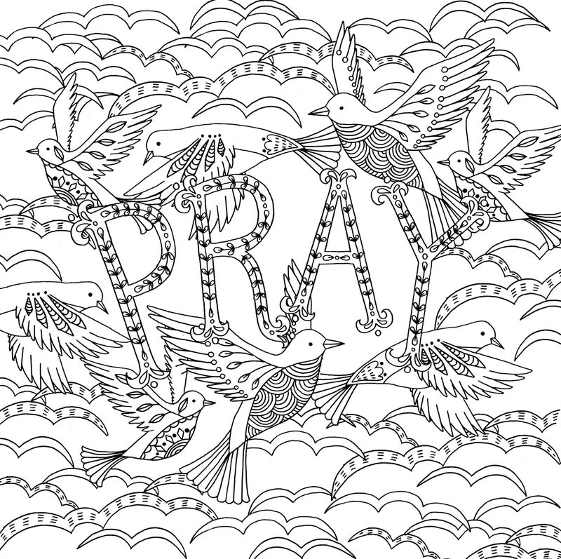 Peter Pauper Press Color Me Blessed Inspirational Adult Coloring Book (31 stress-relieving designs) (Studio Series Artist's Coloring Book) - Image 2