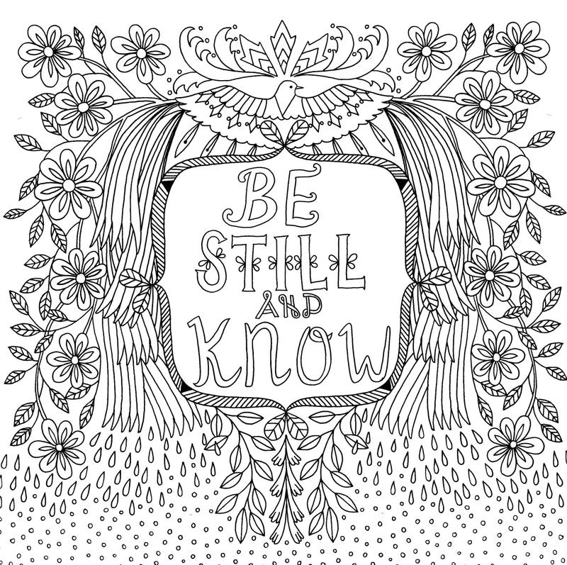 Peter Pauper Press Color Me Blessed Inspirational Adult Coloring Book (31 stress-relieving designs) (Studio Series Artist's Coloring Book) - Image 3
