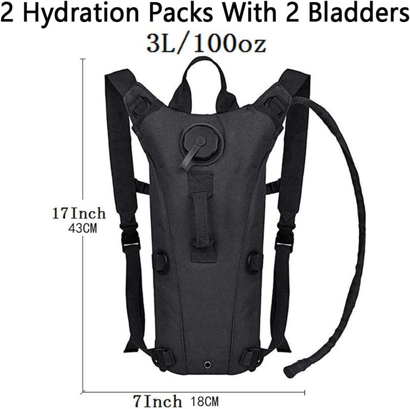 ATBP Tactical Water Hydration Pack Military 3L Water Bladder Carrier Backpack Leakproof for Running Jogging Cycling Hiking - Image 2