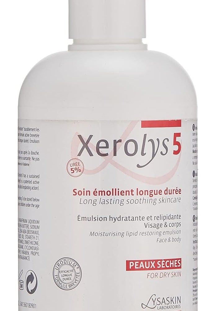 LYSASKIN Xerolys 5 Moisturizing Cream 200ml – Urea 5% Hydrating Lotion for Dry Skin on Face & Body, Fragrance-Free Daily Skincare for Sensitive Skin - Image 1