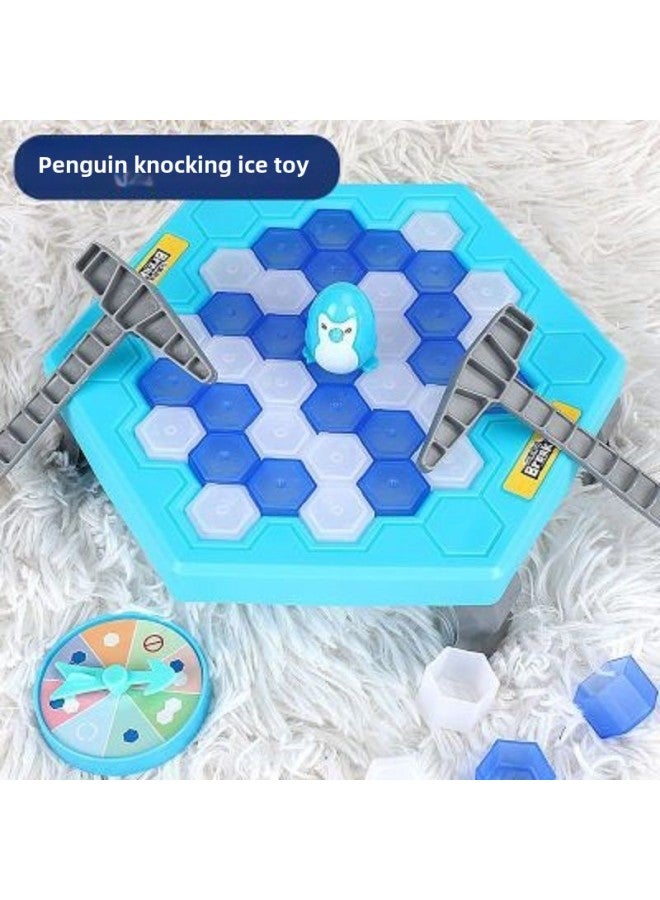 Saving Penguin Knocking Ice Breaking Desktop Toy Children's Knocking Thinking Logic Training Parent-Child Interactive Game-Colour:The Event Price Is Left For 24 Hours. Place An Order And Get A Storage Bag-Specification: Without Penguin Ice Breaking - Image 3