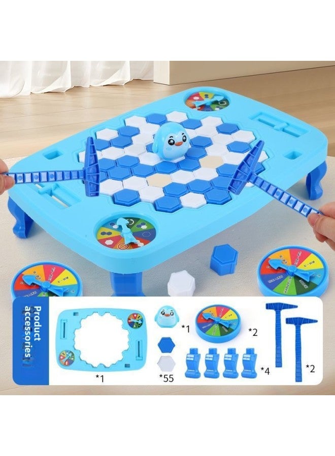 Saving Penguin Knocking Ice Breaking Desktop Toy Children's Knocking Thinking Logic Training Parent-Child Interactive Game-Colour:The Event Price Is Left For 24 Hours. Place An Order And Get A Storage Bag-Specification: Without Penguin Ice Breaking - Image 1