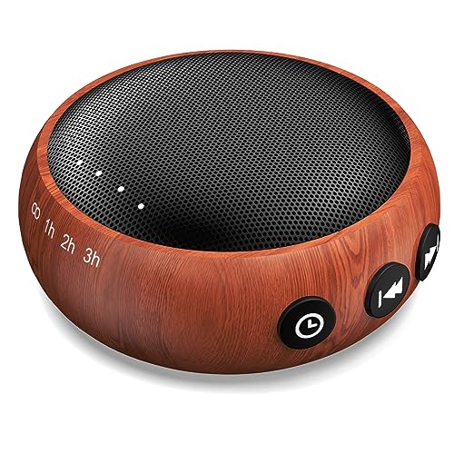SoundMe Sound Machine Small White Noise Machine with 30 Soothing Sounds Sleep Machine for Baby Kids Adults Natural Sounds Rain Fan Brown Pink Nosie Machine with 36 Volume Levels for Office Home Travel(Wooden) - Image 1