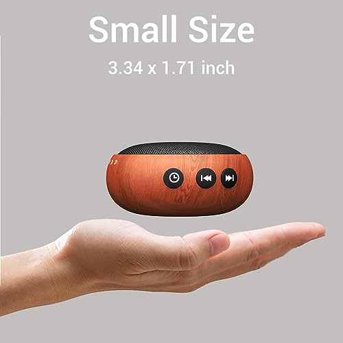 SoundMe Sound Machine Small White Noise Machine with 30 Soothing Sounds Sleep Machine for Baby Kids Adults Natural Sounds Rain Fan Brown Pink Nosie Machine with 36 Volume Levels for Office Home Travel(Wooden) - Image 5