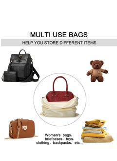 Excefore Dust Bags for Handbags, Dust Cover Storage Bags with Drawstring Pouch for Handbags, Purses, Shoes, Boots, Medium and Large, Set of 2(White)  - Image 4