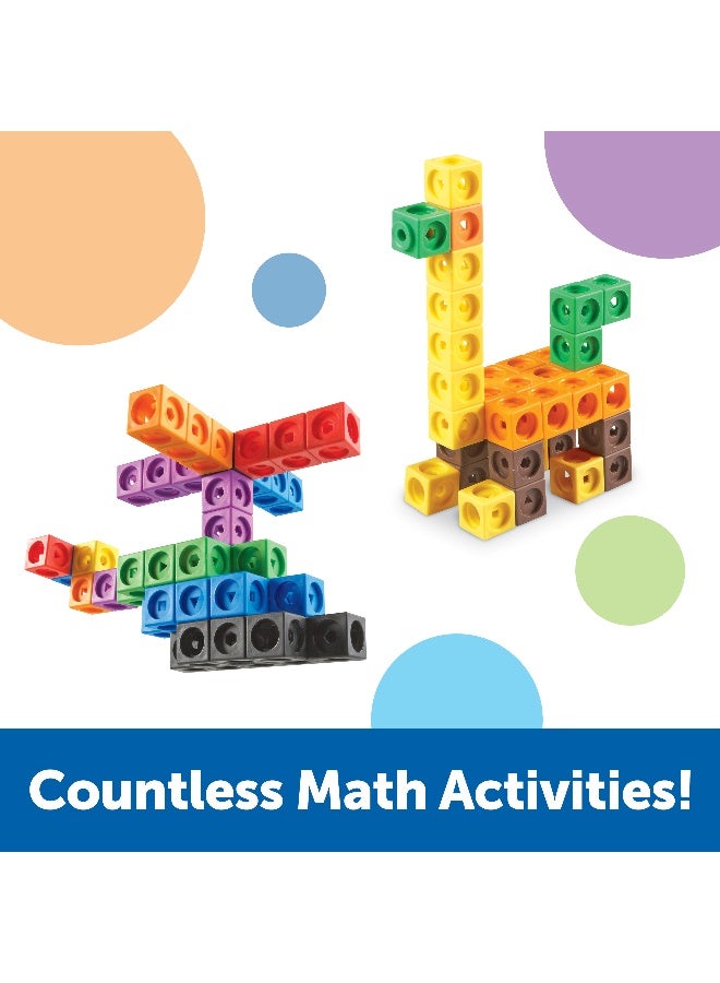 Learning Resources Mathlink Cubes Bulk Set (1000-Piece Set, 2Cm, 10 Colors, Ages 5+) - Image 2
