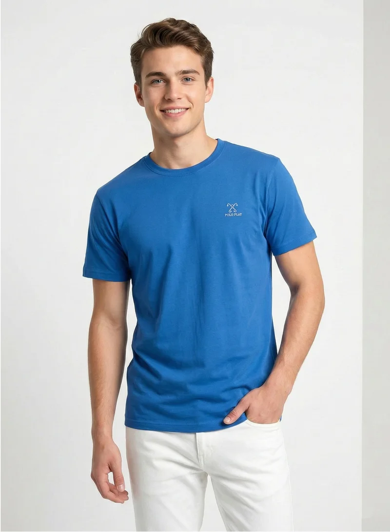 بولو بلاي  Men’s Graphic and Small Embroidery T-Shirt-2 pack