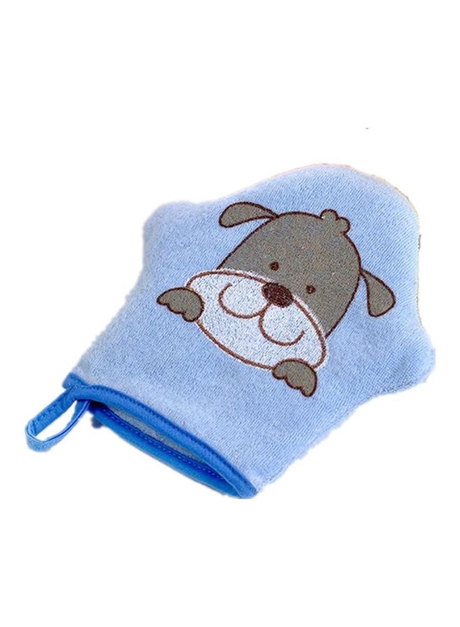 Cartoon Printed Plush Animal Bath Gloves - Image 1