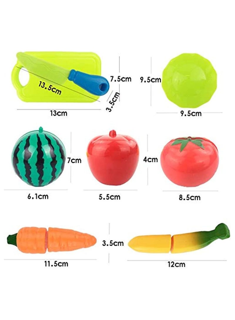 Cool Baby 16Pcs/Set Vegetables Fruit Baby Kitchen Toy Set For Kids Early Learning & Education Food Cutting Classic Toys - Image 2